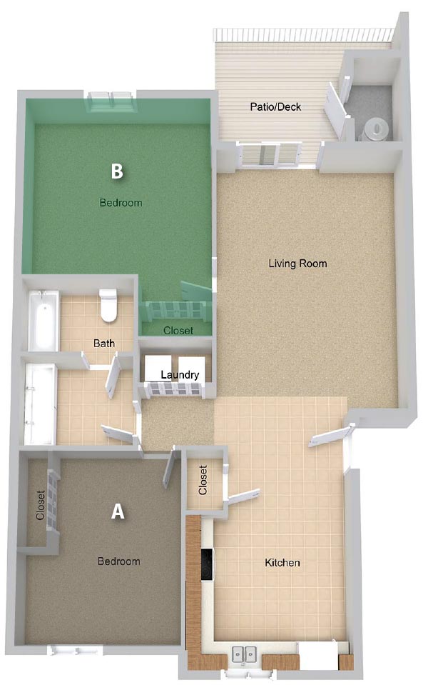 Two Bedroom (per Lease Holder)